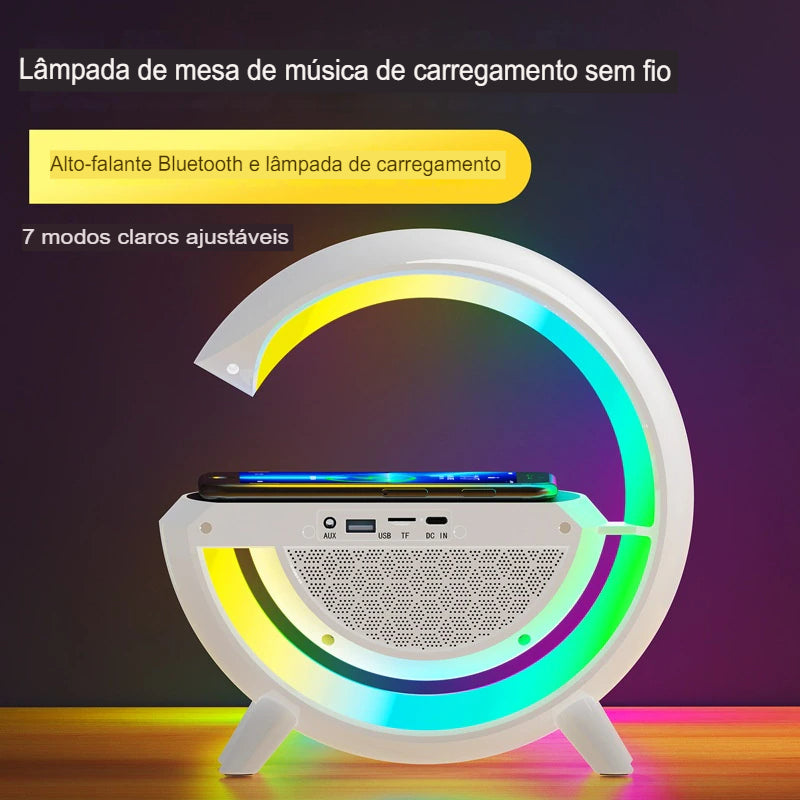 Caixa de Som G-Speaker Carregador Sem Fio