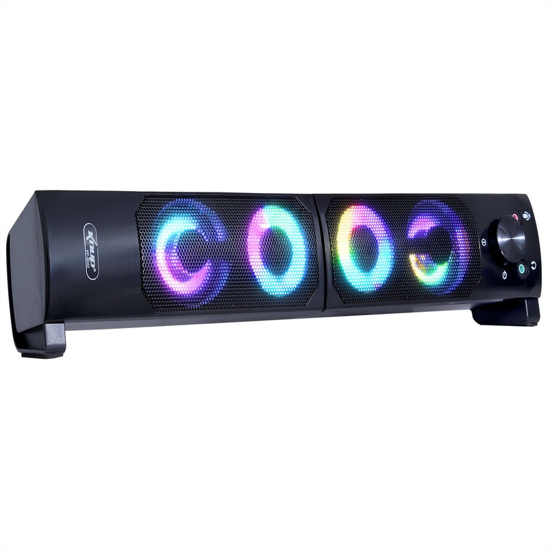 Caixa de Som Soundbar 2 em 1 com LED RGB