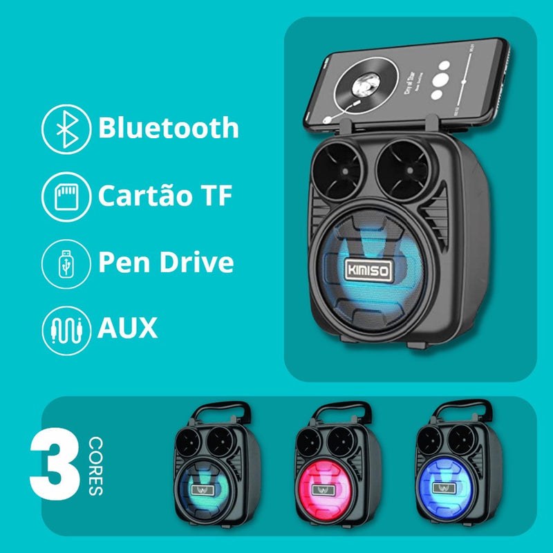 Caixa de Som Portátil Bluetooth