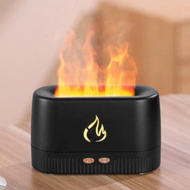 Umidificador de Ar Difusor de Aromas com Efeito Chama Simulada